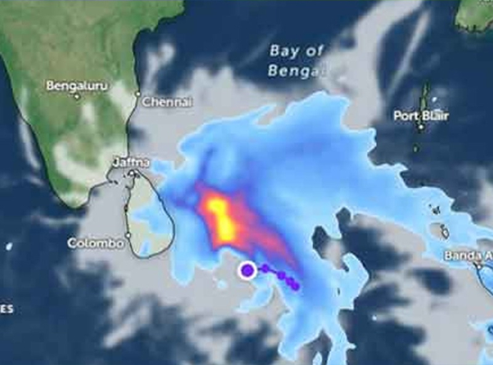 Bay of Bengal Depression Approaches Sri Lanka; Heavy Rainfall Warning Issued